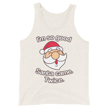 Santa Came Twice (Tank Top)-Christmas Tank Tops-Swish Embassy