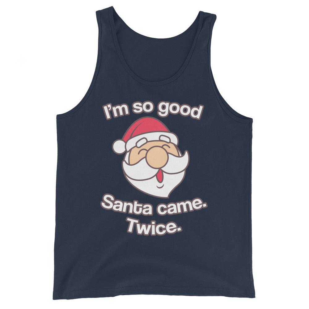 Santa Came Twice (Tank Top)-Christmas Tank Tops-Swish Embassy