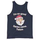 Santa Came Twice (Tank Top)-Christmas Tank Tops-Swish Embassy