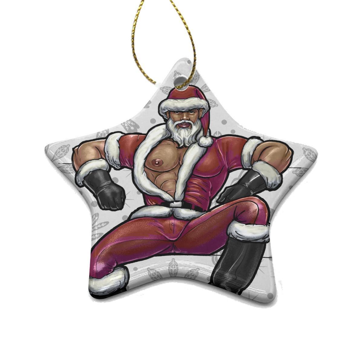 Santa Daddy (Ceramic Holiday Keepsake)-Ceramic Holiday Keepsake-Swish Embassy