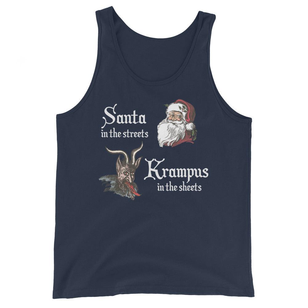 Santa in the Streets (Tank Top)-Christmas Tank Tops-Swish Embassy