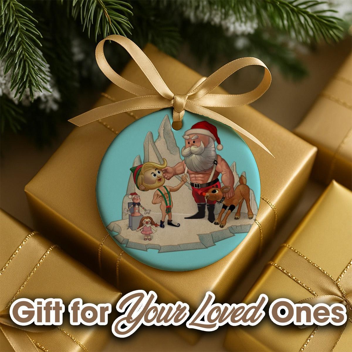 Santa'S Little Helper (Ceramic Holiday Keepsake)-Ceramic Holiday Keepsake-Swish Embassy
