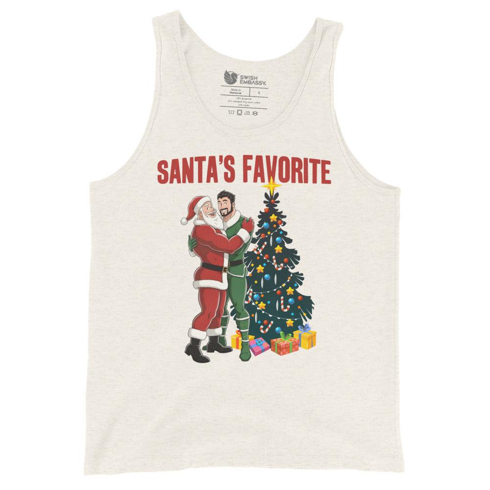 Santa's Favorite (Tank Top)-Christmas Tank Tops-Swish Embassy