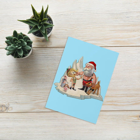 Santa's Little Helper (Greeting card)-Christmas Card-Swish Embassy