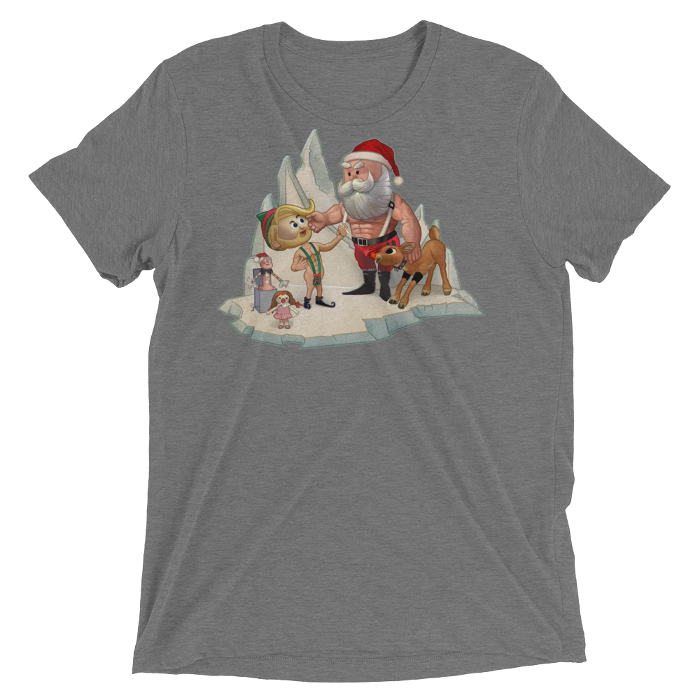 Santa's Little Helper (Triblend)-Triblend T-Shirt-Swish Embassy