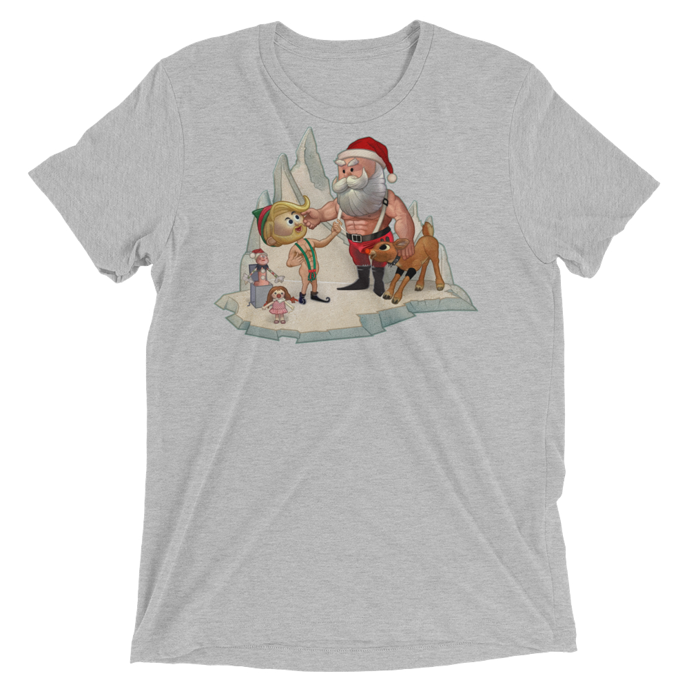 Santa's Little Helper (Triblend)-Triblend T-Shirt-Swish Embassy