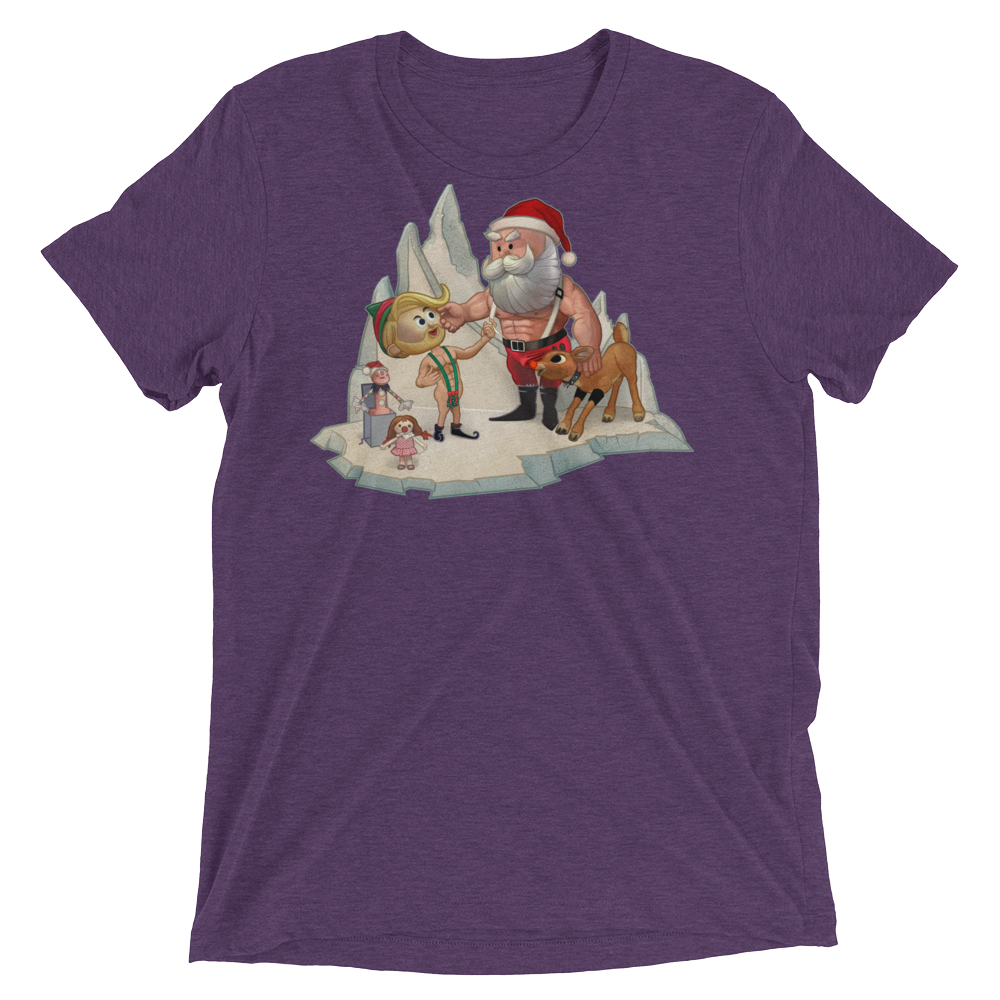 Santa's Little Helper (Triblend)-Triblend T-Shirt-Swish Embassy