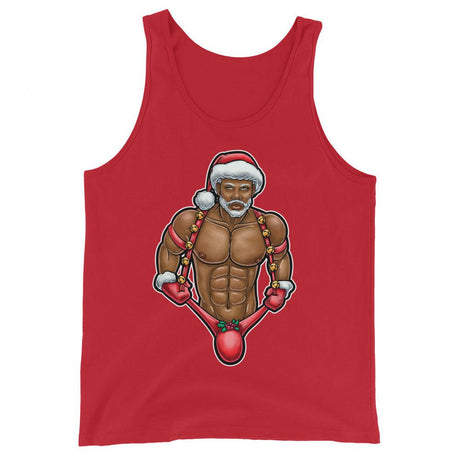 Santa's Packing Too (Tank Top)-Christmas Tank Tops-Swish Embassy