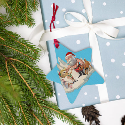 Santas's Little Helper (Wooden ornaments)-Swish Embassy