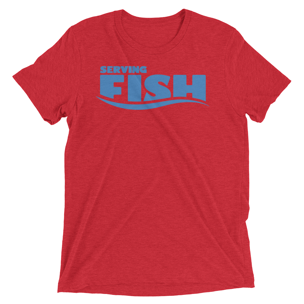 Serving Fish (Triblend)-Triblend T-Shirt-Swish Embassy