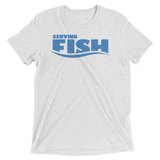 Serving Fish (Triblend)-Triblend T-Shirt-Swish Embassy