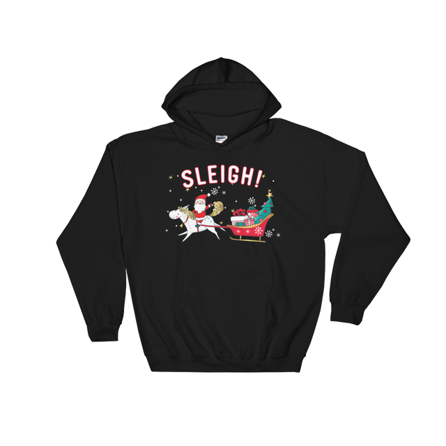 Sleigh! (Hoodie)-Christmas Hoodies-Swish Embassy