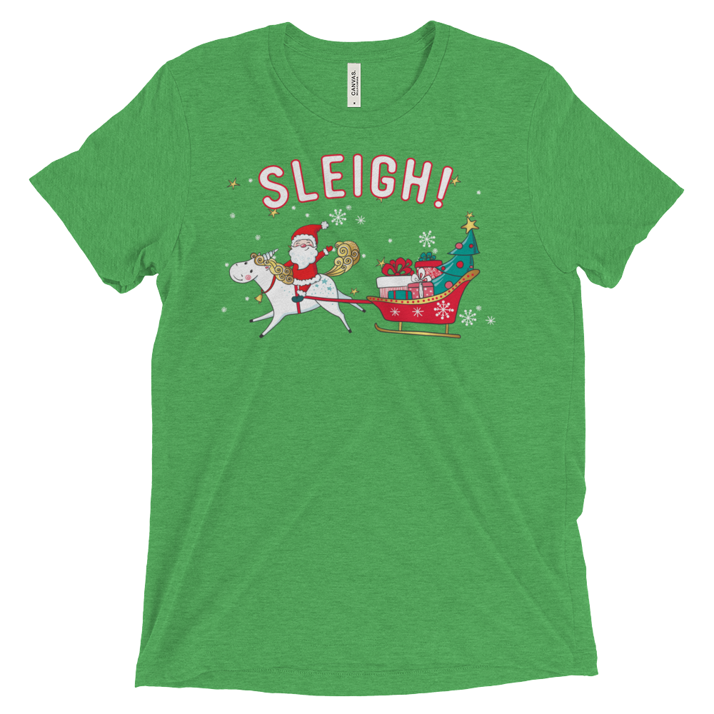 Sleigh! (Triblend)-Triblend T-Shirt-Swish Embassy