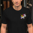 Sparkle Unicorn (Embroidered)-Embroidered T-Shirts-Swish Embassy