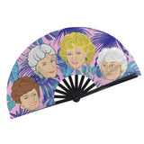 Stay Golden (Folding Clack Fan)-Folding Fans-Swish Embassy