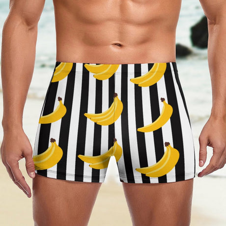 Striped Banana (Square Cut Trunks)-Square Cut Trunks-Swish Embassy