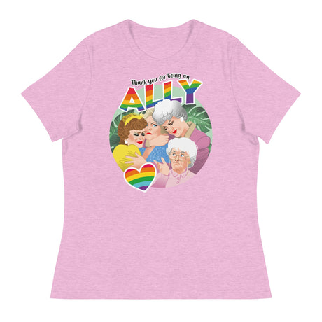 Thank You for Being an Ally (Women's Relaxed T-Shirt)-Women's T-Shirts-Swish Embassy