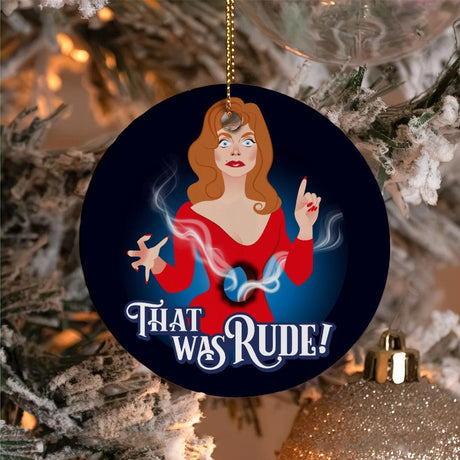 That Was Rude (Ceramic Holiday Keepsake)-Ceramic Holiday Keepsake-Swish Embassy