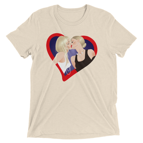 The Kiss (Triblend)-Triblend T-Shirt-Swish Embassy