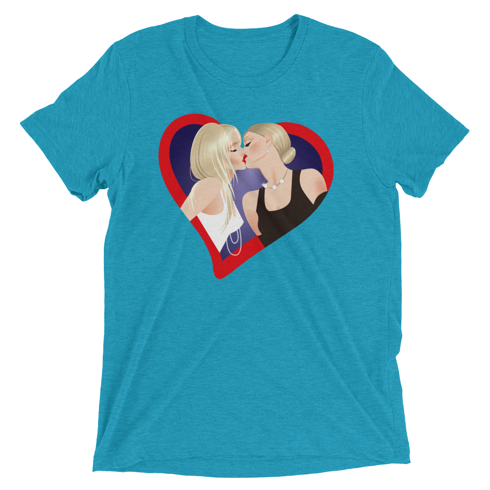 The Kiss (Triblend)-Triblend T-Shirt-Swish Embassy