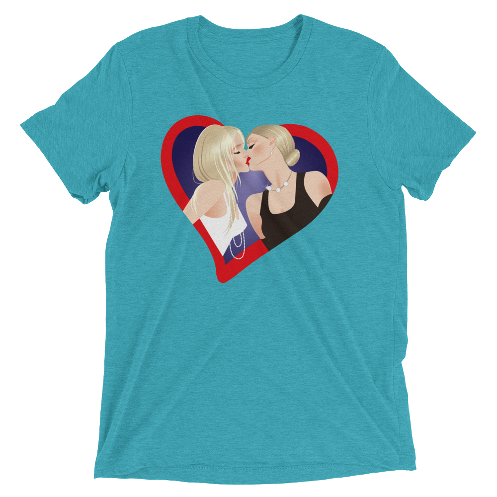 The Kiss (Triblend)-Triblend T-Shirt-Swish Embassy