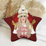 Tidings of Dramatic Joy (Ceramic Holiday Keepsake)-Ceramic Holiday Keepsake-Swish Embassy