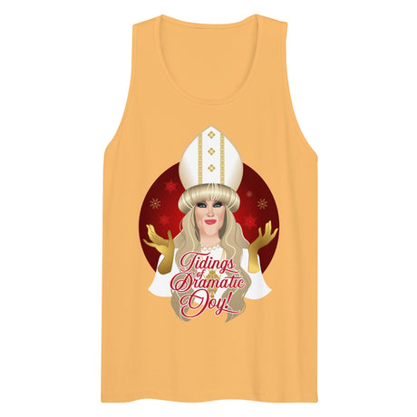 Tidings of Dramatic Joy (Tank top)-Christmas Tank Tops-Swish Embassy