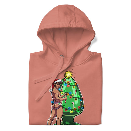 Trim the Rear (Hoodie)-Christmas Hoodies-Swish Embassy