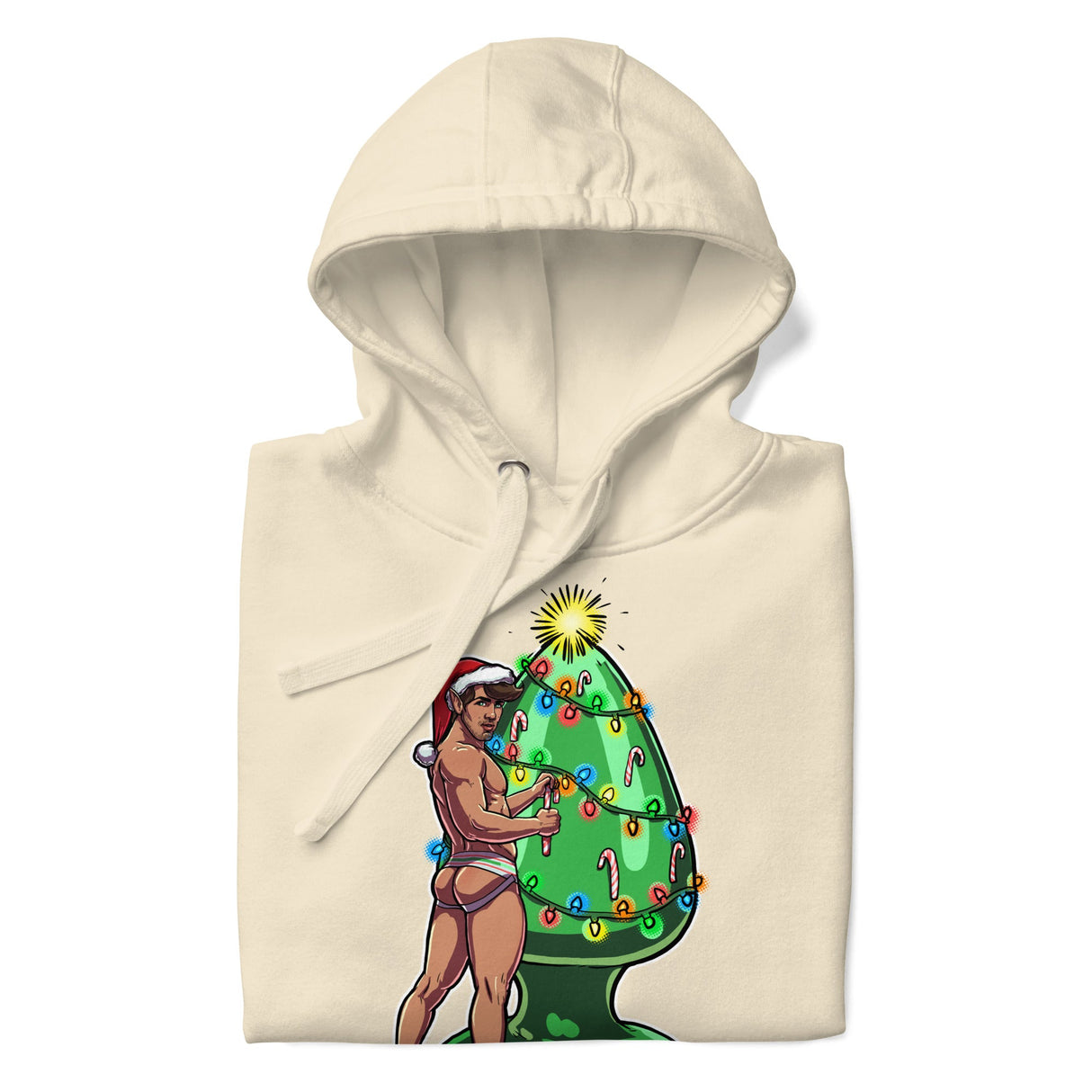 Trim the Rear (Hoodie)-Christmas Hoodies-Swish Embassy