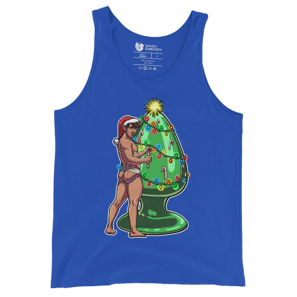 Trim the Rear (Tank Top)-Christmas Tanks-Swish Embassy