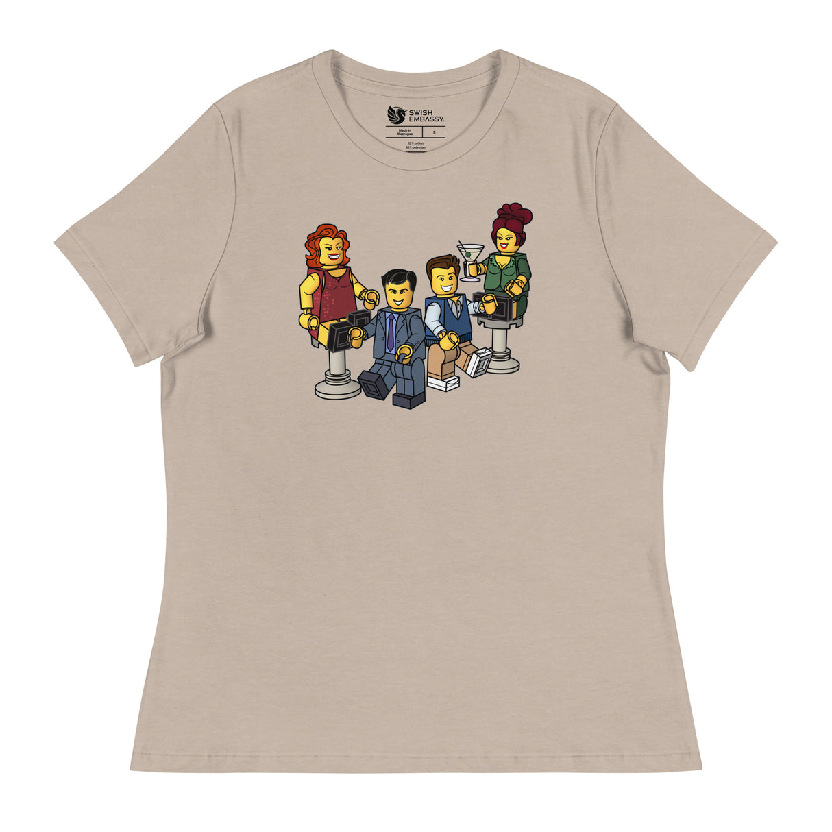 Truman & Adler Blocks (Women's Relaxed T-Shirt)-Women's T-Shirts-Swish Embassy