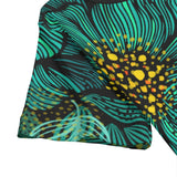 Turquoise Florals (Allover T-Shirt)-Allover T-Shirt-Swish Embassy