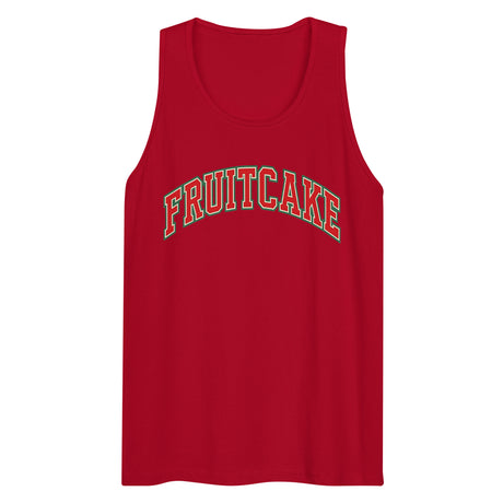 Varsity Fruitcake (Tank top)-Christmas Tank Tops-Swish Embassy