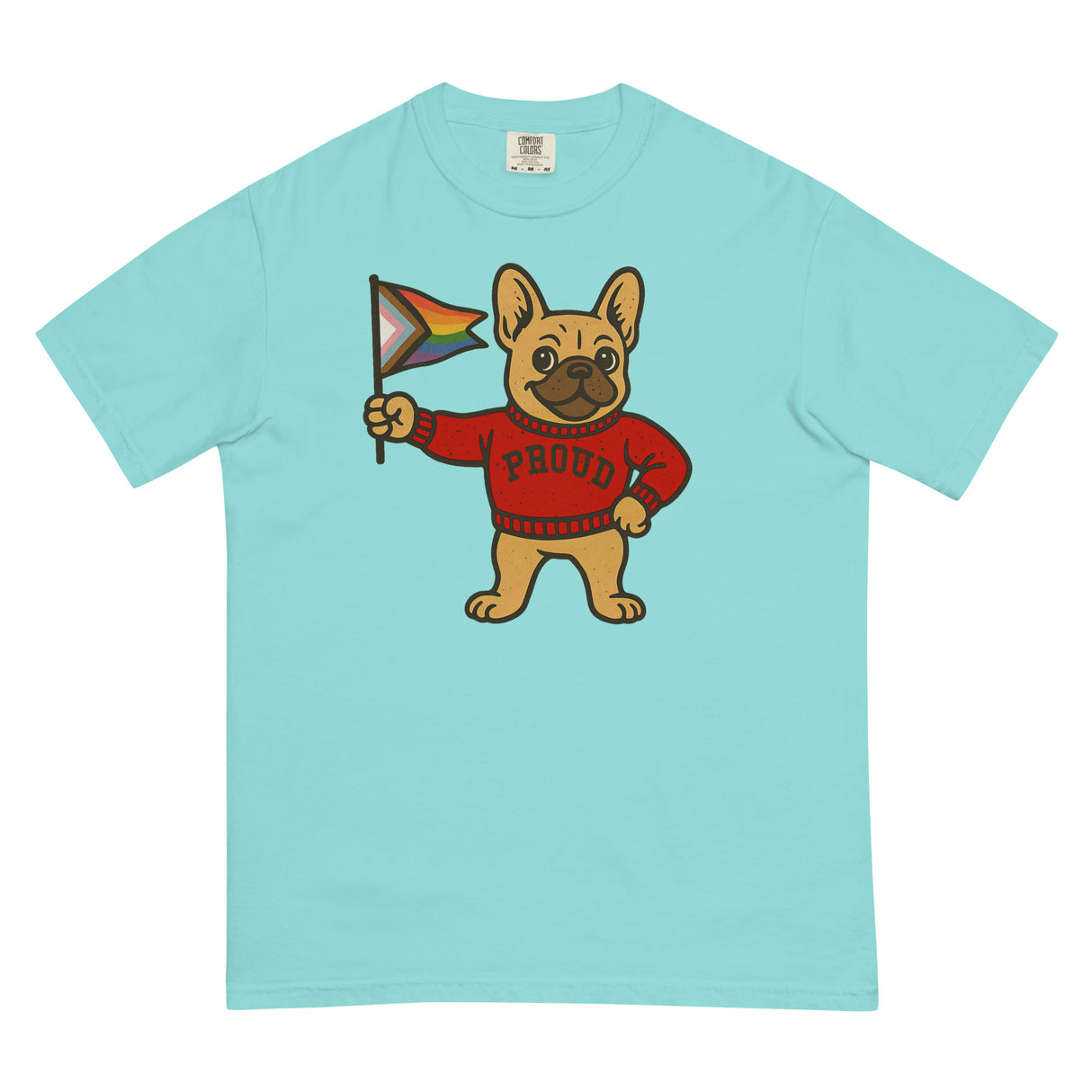 Varsity Pride Puppy (Boxy Tee)-Boxy T-Shirt-Swish Embassy