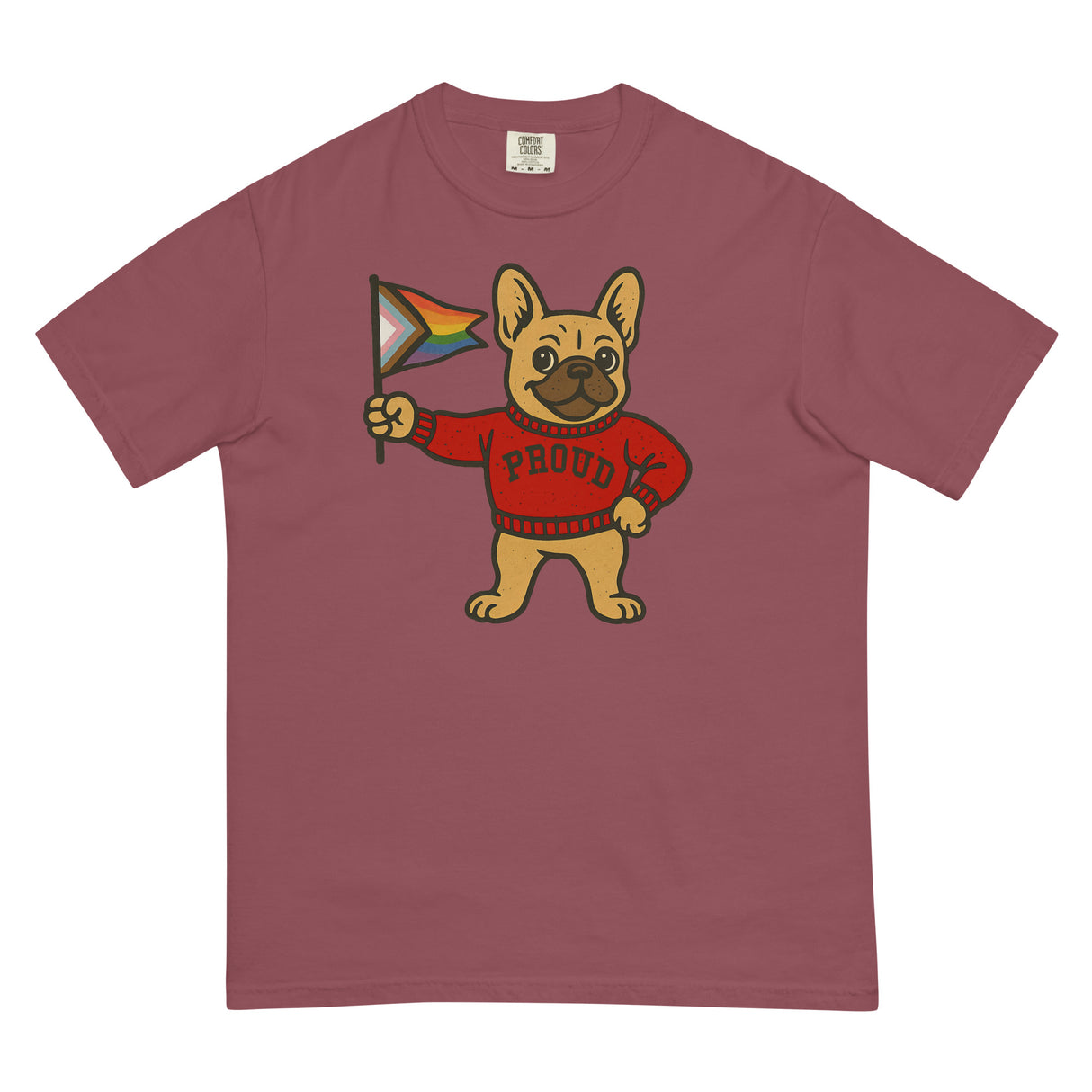 Varsity Pride Puppy (Boxy Tee)-Boxy T-Shirt-Swish Embassy