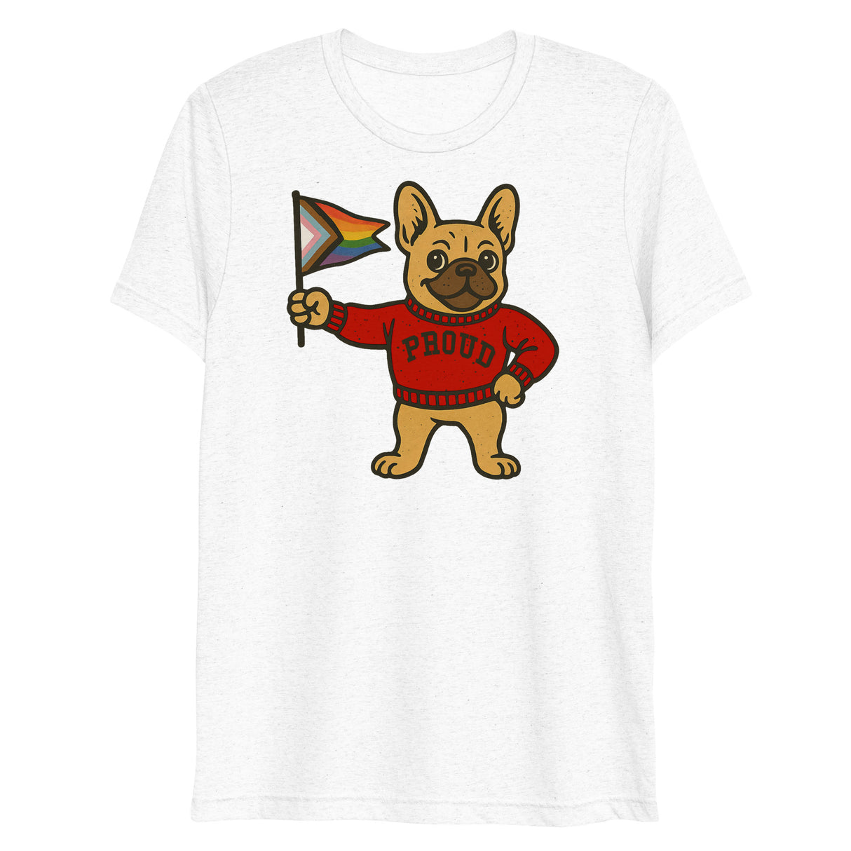 Varsity Pride Puppy (Triblend)-Triblend T-Shirt-Swish Embassy