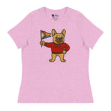 Varsity Pride Puppy (Women's Relaxed T-Shirt)-Women's T-Shirts-Swish Embassy