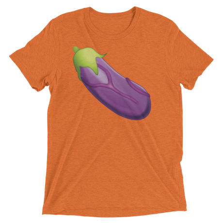 Veiny Eggplant Emoji (Triblend)-Triblend T-Shirt-Swish Embassy