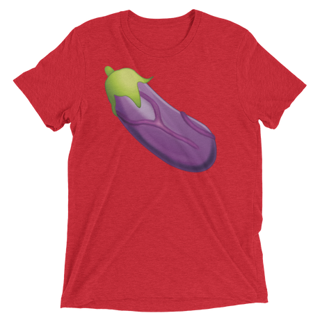 Veiny Eggplant Emoji (Triblend)-Triblend T-Shirt-Swish Embassy