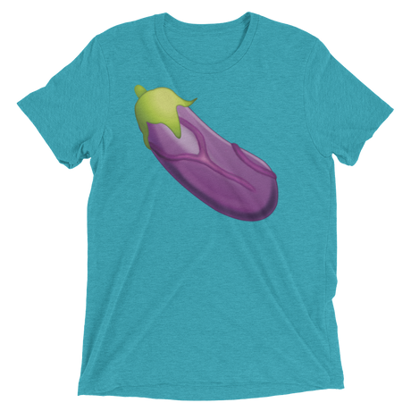 Veiny Eggplant Emoji (Triblend)-Triblend T-Shirt-Swish Embassy