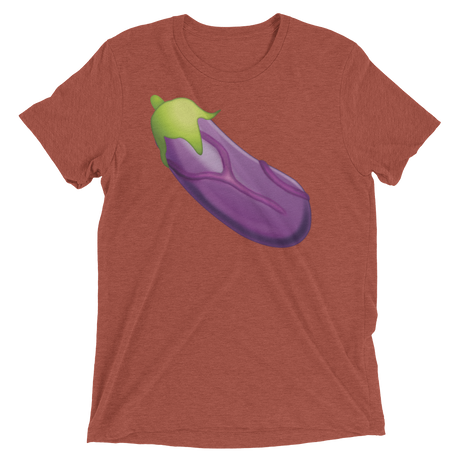 Veiny Eggplant Emoji (Triblend)-Triblend T-Shirt-Swish Embassy