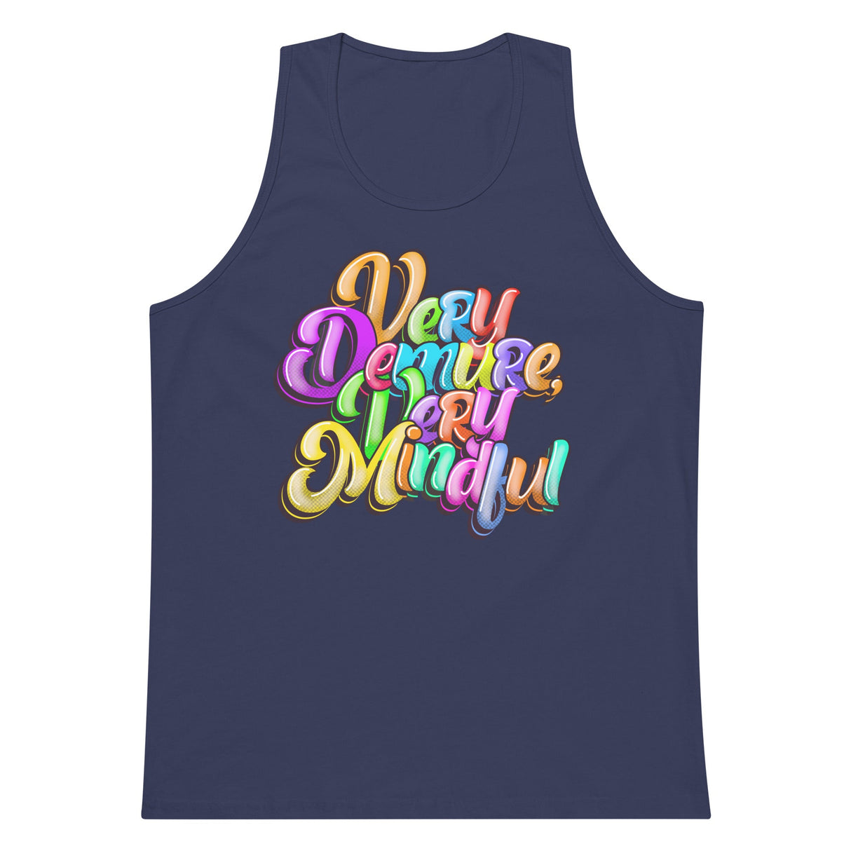 Very Demure Very Mindful (Tank Top)-Tank Top-Swish Embassy