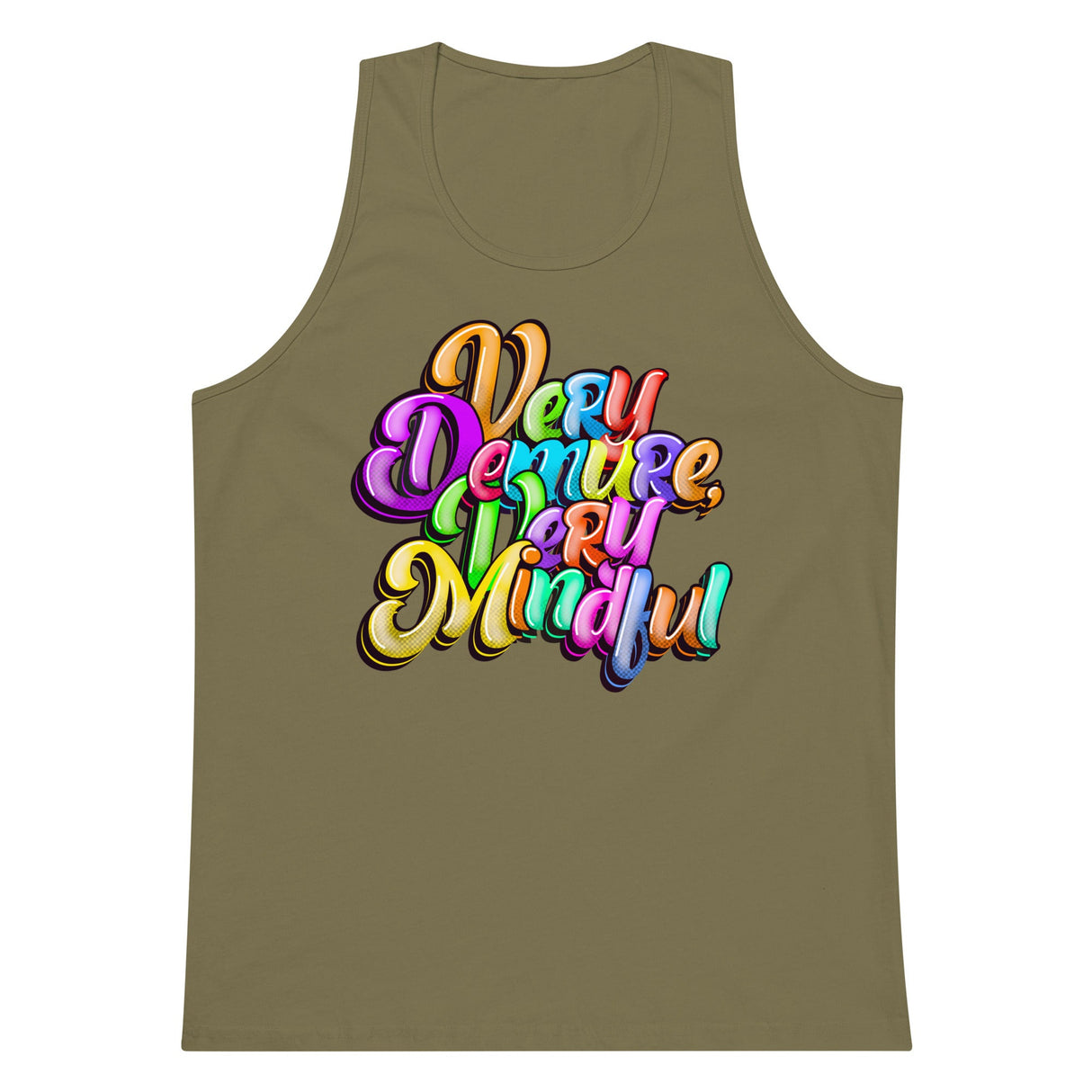 Very Demure Very Mindful (Tank Top)-Tank Top-Swish Embassy