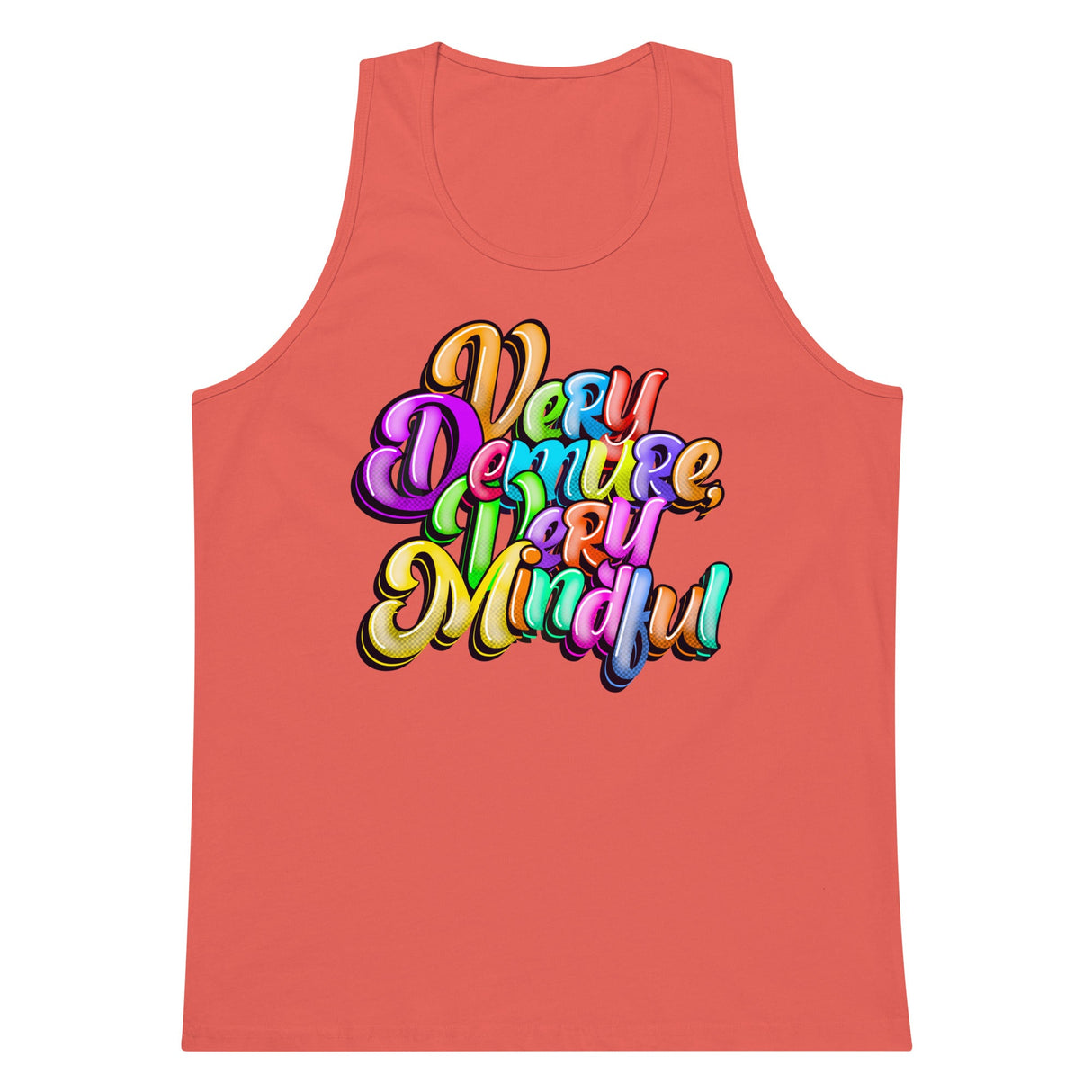 Very Demure Very Mindful (Tank Top)-Tank Top-Swish Embassy