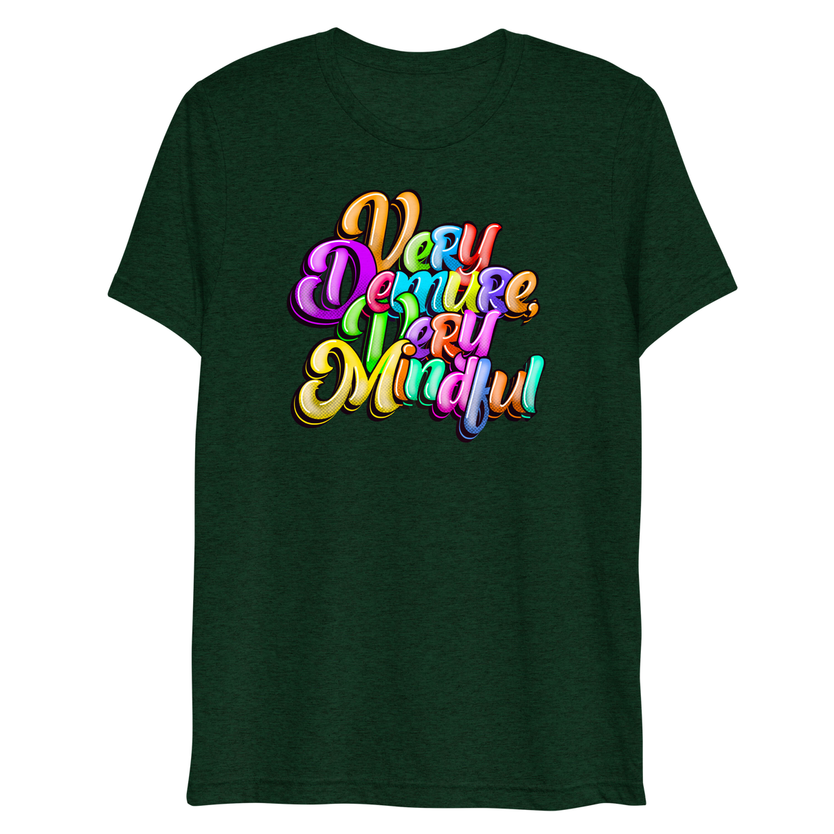 Very Demure Very Mindful (Triblend)-Triblend T-Shirt-Swish Embassy