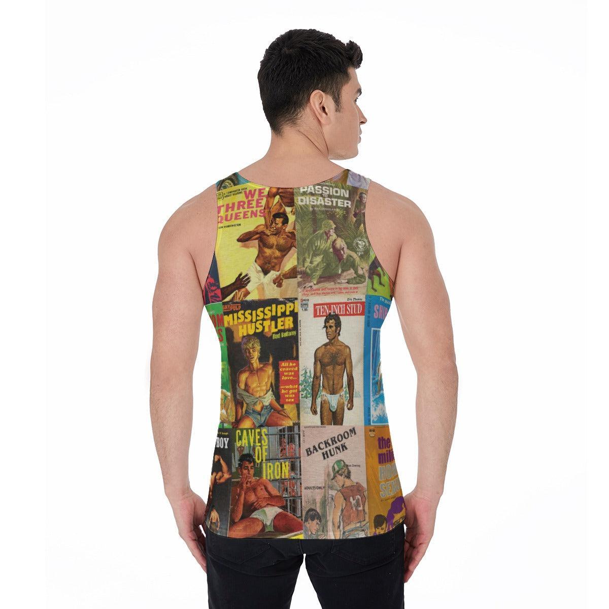 Vintage Gay Pulp (Allover Tank Top)-Allover Tank Top-Swish Embassy