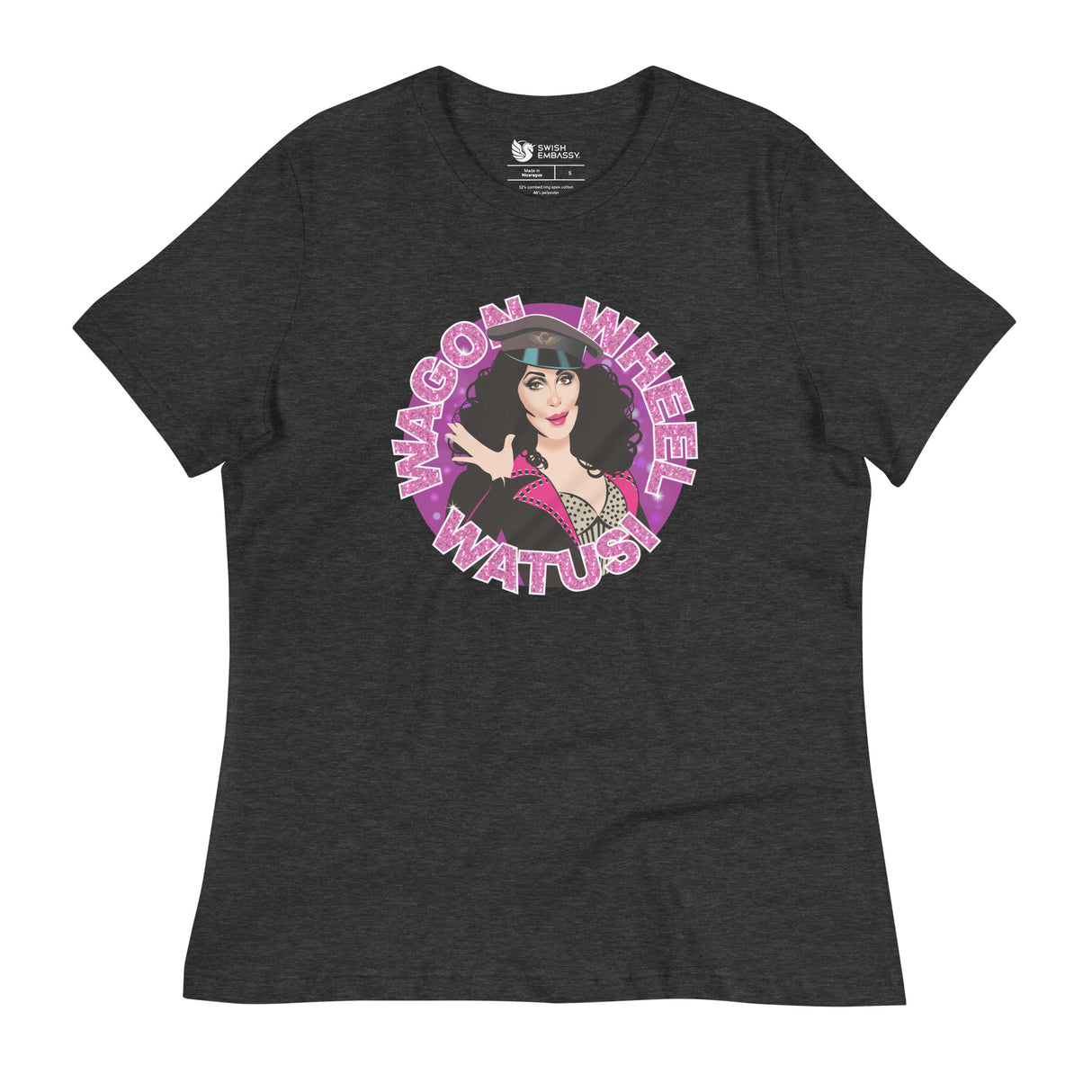 Wagon Wheel Watusi (Women's Relaxed T-Shirt)-Women's T-Shirts-Swish Embassy