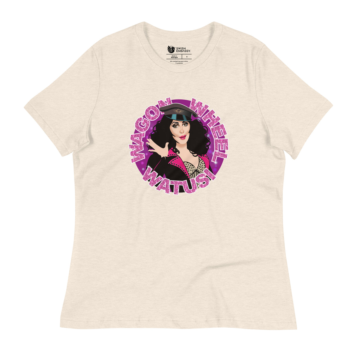 Wagon Wheel Watusi (Women's Relaxed T-Shirt)-Women's T-Shirts-Swish Embassy