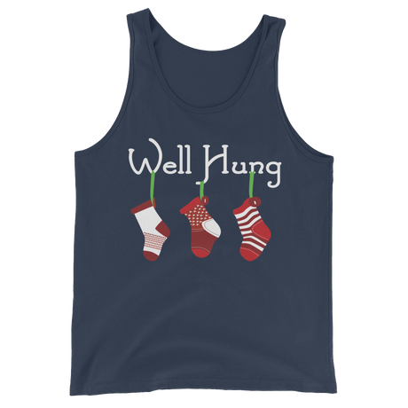 Well Hung Stocking (Tank Top)-Christmas Tank Tops-Swish Embassy