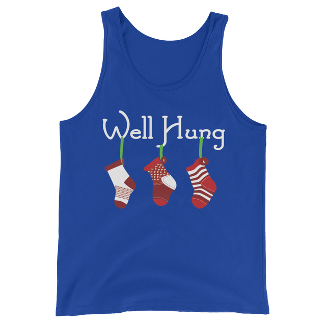 Well Hung Stocking (Tank Top)-Christmas Tank Tops-Swish Embassy